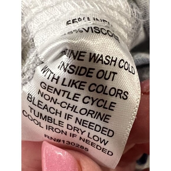 PER SE Womens Pull On Drawstring Linen Blend Crop PANTS Small - Picture 7 of 8